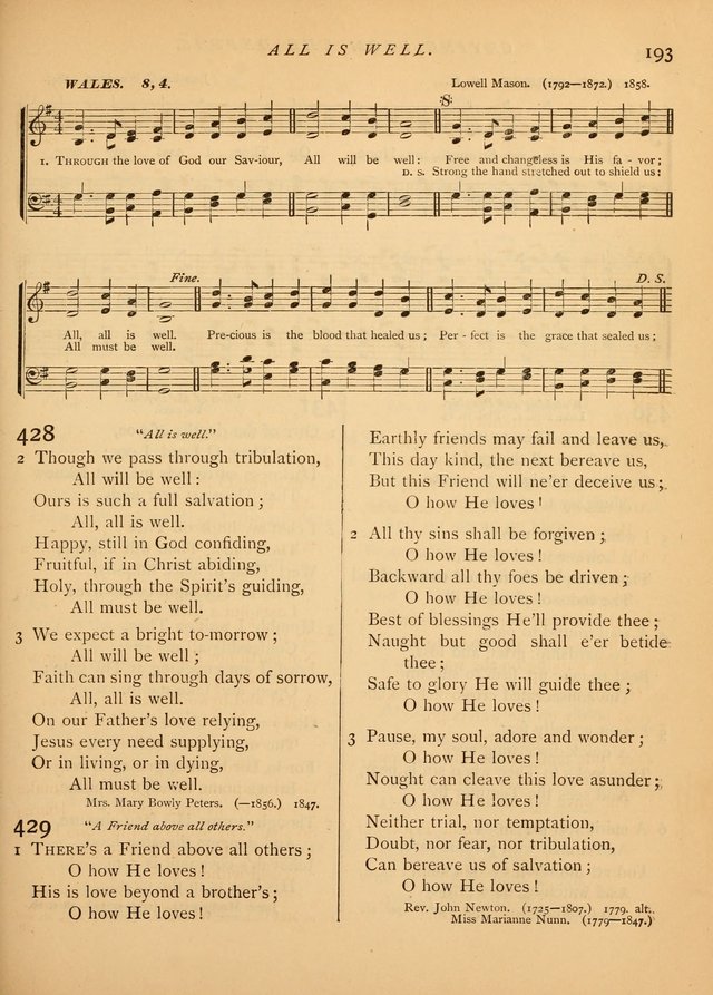 Hymns and Songs for Social and Sabbath Worship page 198