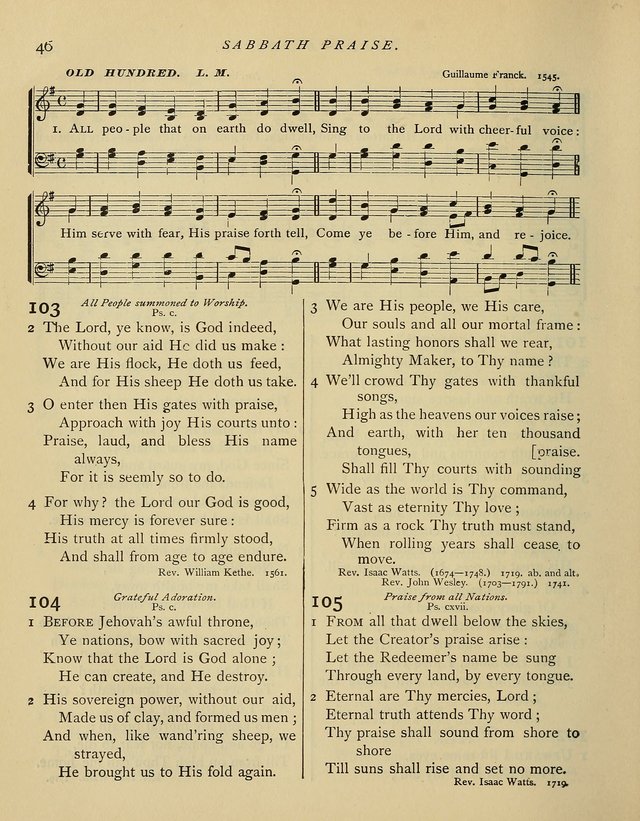 Hymns and Songs for Social and Sabbath Worship. (Rev. ed.) page 46