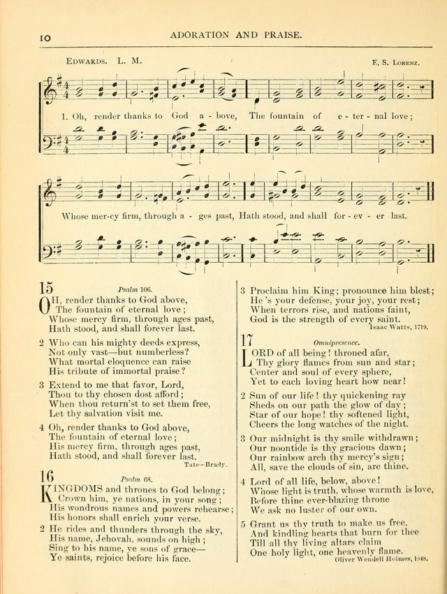Hymns for the Sanctuary and Social Worship: with tunes page 10