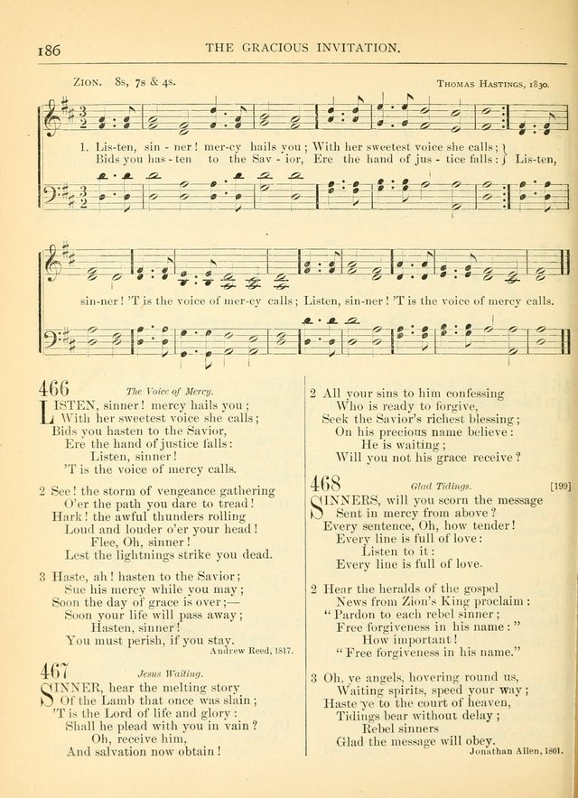 Hymns for the Sanctuary and Social Worship: with tunes page 186