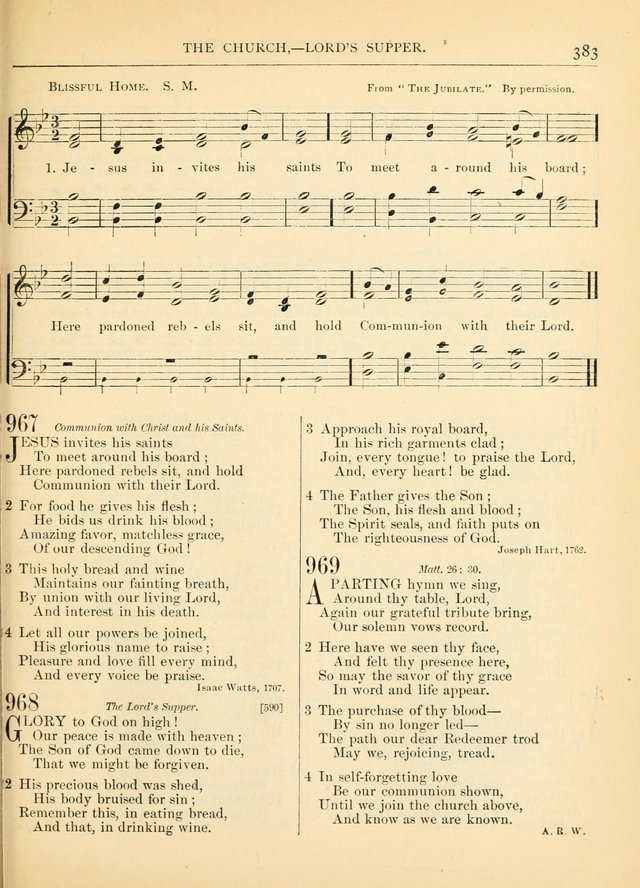 Hymns for the Sanctuary and Social Worship: with tunes page 387