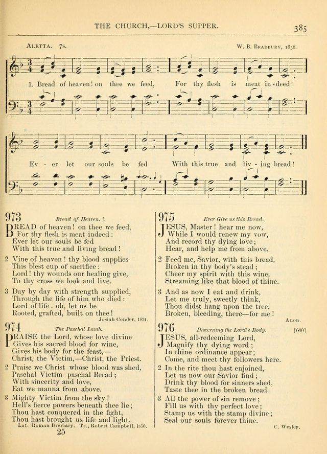 Hymns for the Sanctuary and Social Worship: with tunes page 389