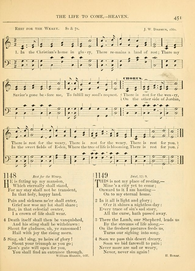 Hymns for the Sanctuary and Social Worship: with tunes page 455