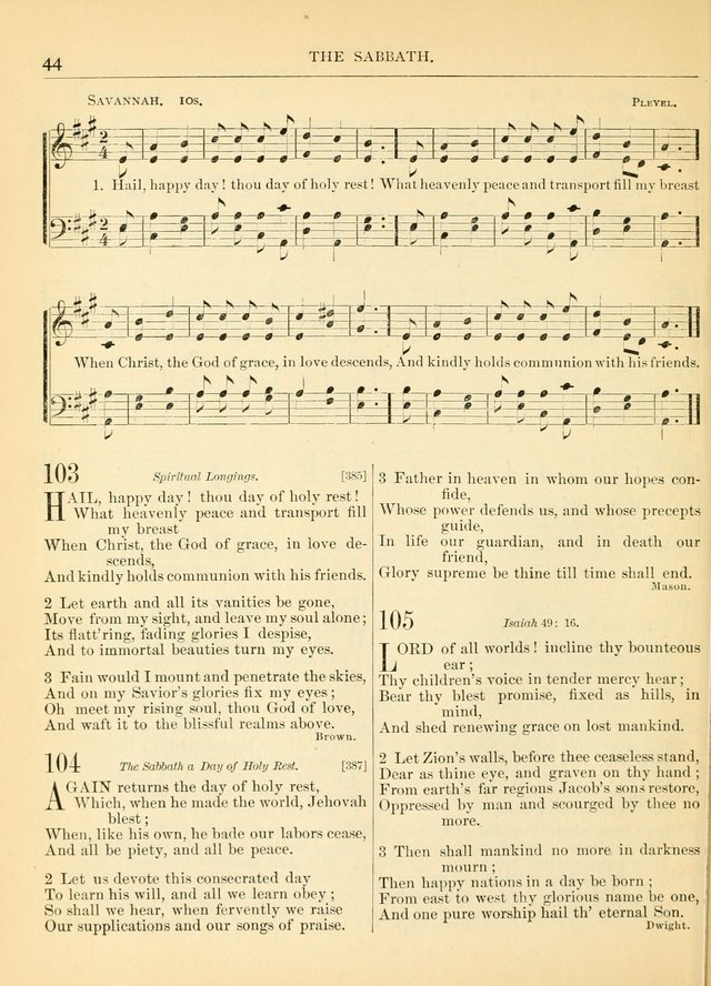 Hymns for the Sanctuary and Social Worship: with tunes page 46