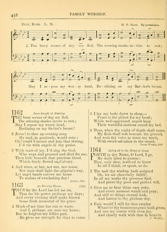 Hymns for the Sanctuary and Social Worship: with tunes page 462