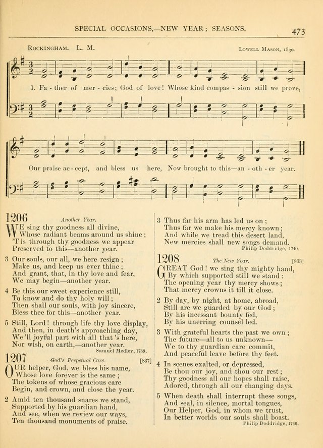 Hymns for the Sanctuary and Social Worship: with tunes page 477