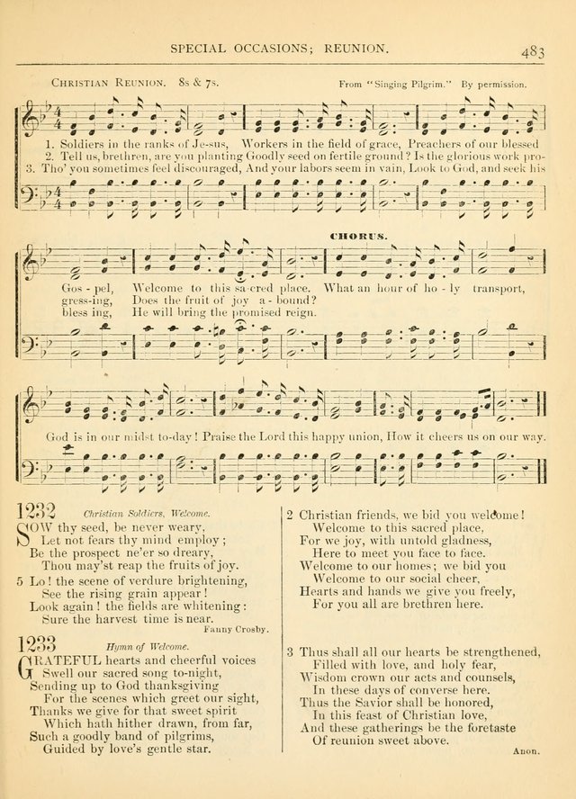 Hymns for the Sanctuary and Social Worship: with tunes page 487