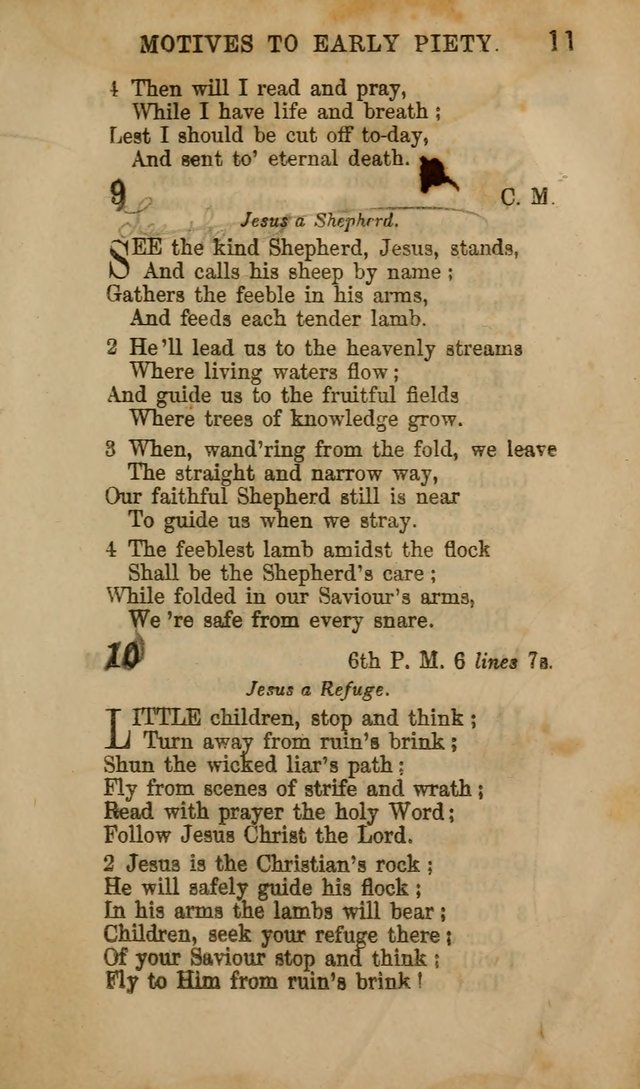 Hymns for Sunday Schools, Youth, and Children page 11