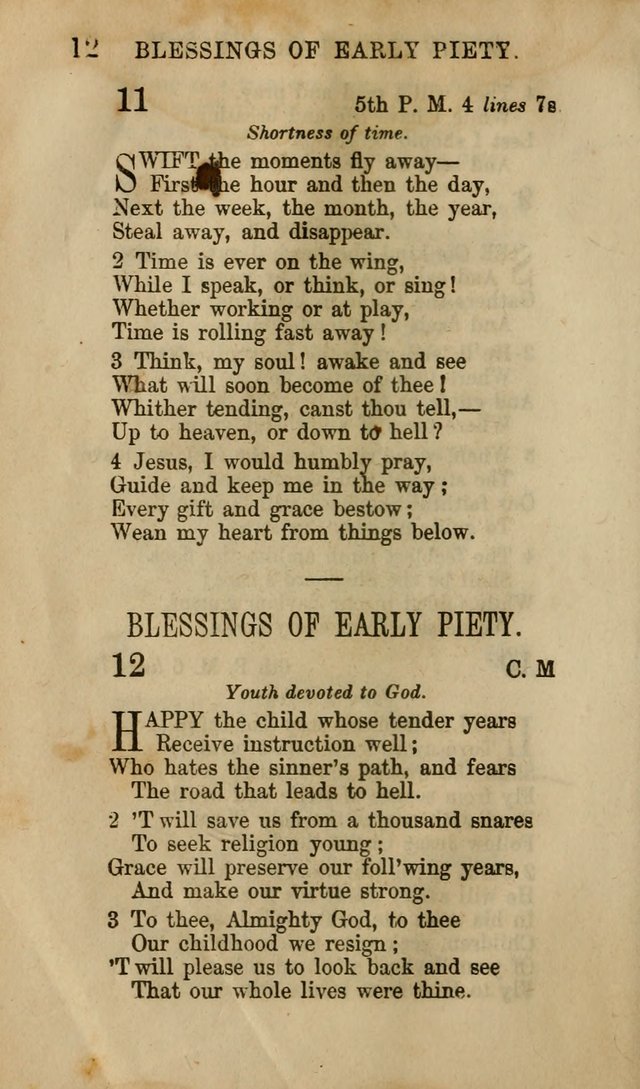 Hymns for Sunday Schools, Youth, and Children page 12