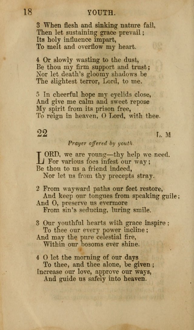 Hymns for Sunday Schools, Youth, and Children page 18