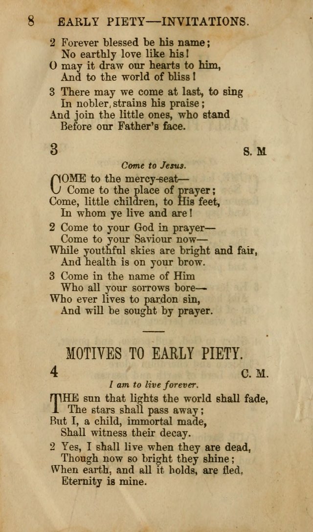 Hymns for Sunday Schools, Youth, and Children page 8