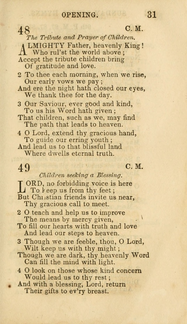 Hymns for Sunday Schools, Youth and Children page 31