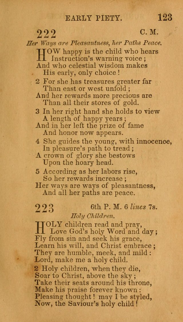Hymns for Sunday Schools, Youth, and Children page 123