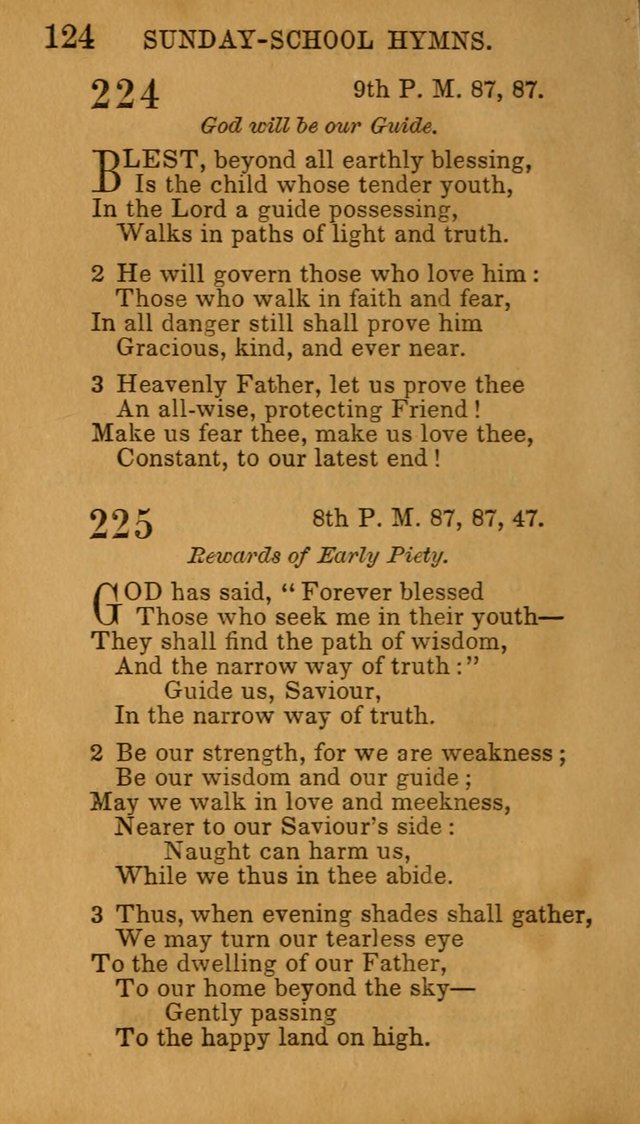 Hymns for Sunday Schools, Youth, and Children page 124