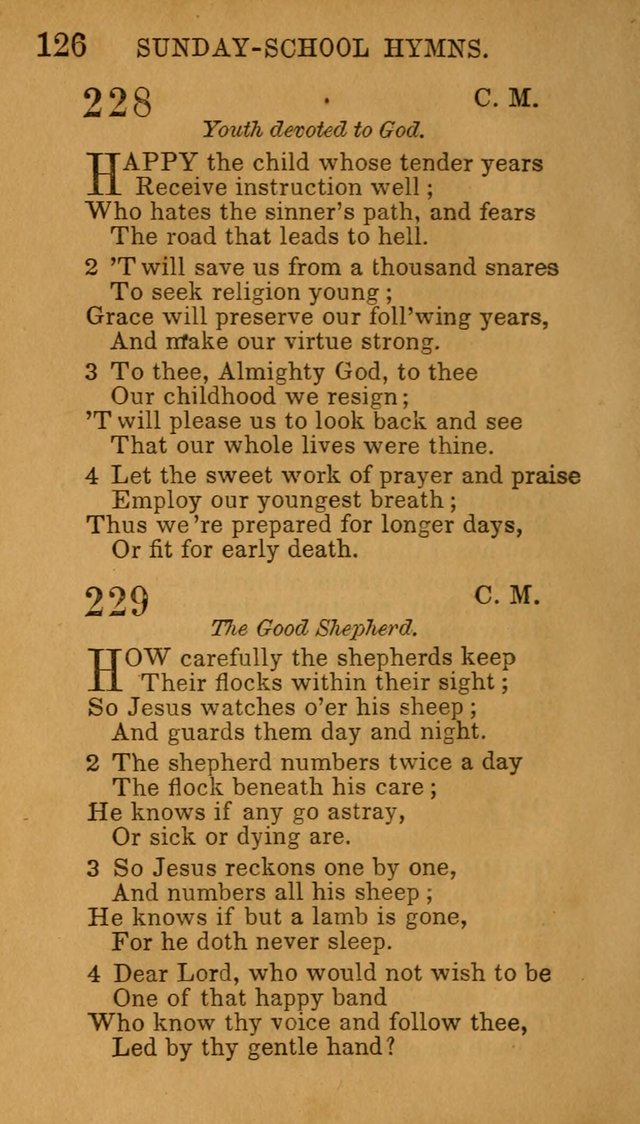 Hymns for Sunday Schools, Youth, and Children page 126