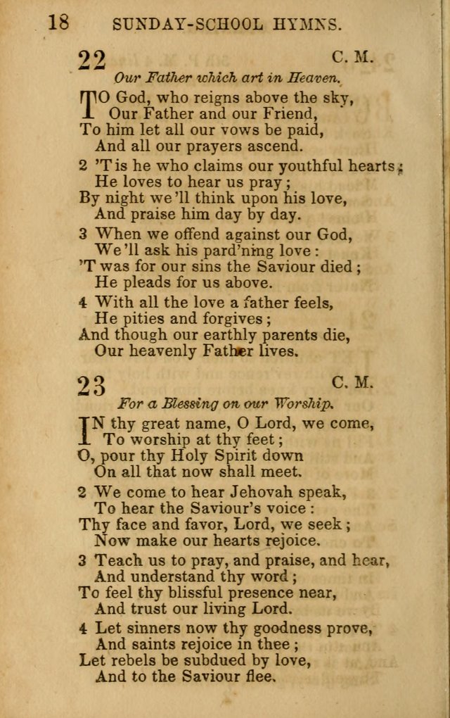 Hymns for Sunday Schools, Youth, and Children page 18