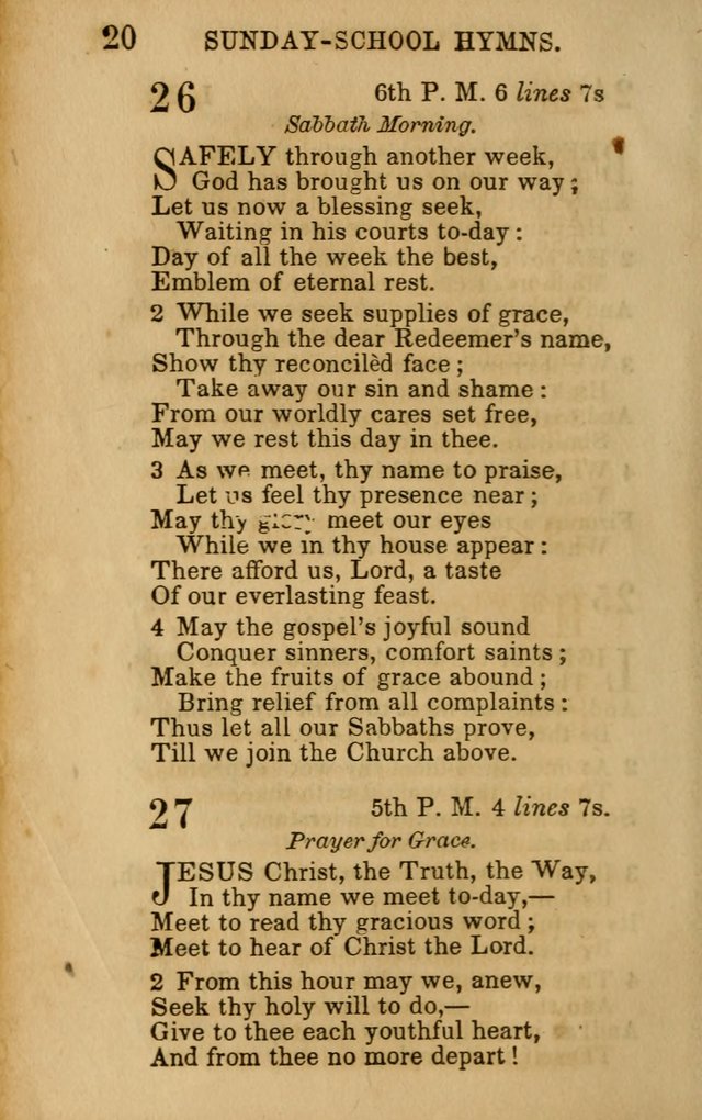 Hymns for Sunday Schools, Youth, and Children page 20