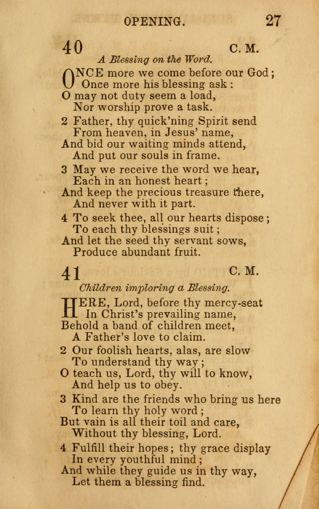 Hymns for Sunday Schools, Youth, and Children page 27
