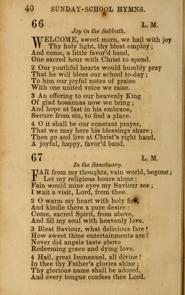 Hymns for Sunday Schools, Youth, and Children page 40
