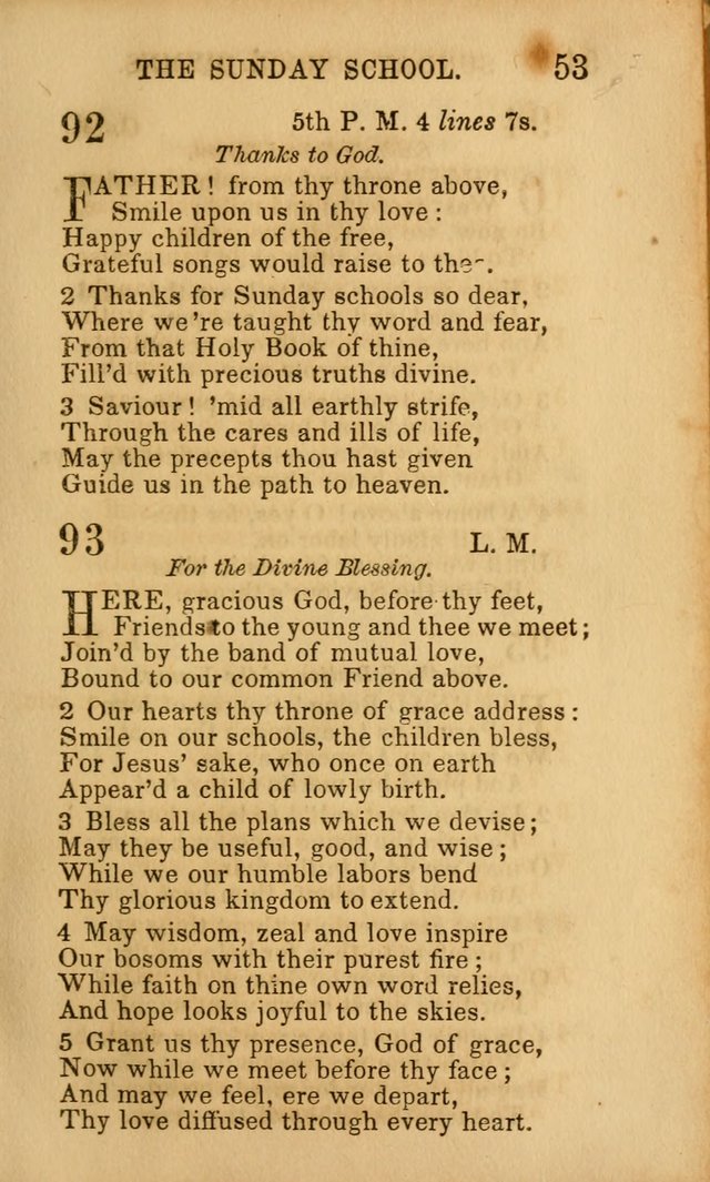 Hymns for Sunday Schools, Youth, and Children page 53