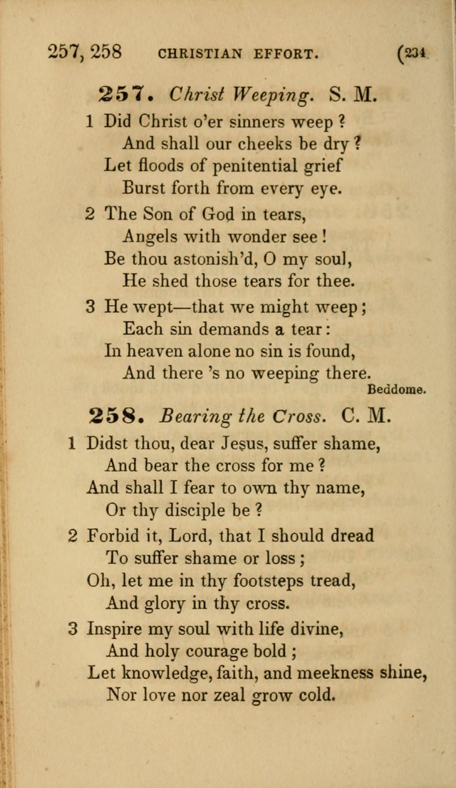 Hymns for Social Worship: selected from Watts, Doddridge, Newton, Cowper, Steele and others page 234