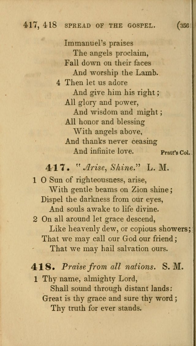 Hymns for Social Worship: selected from Watts, Doddridge, Newton, Cowper, Steele and others page 356