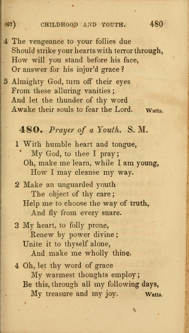 Hymns for Social Worship: selected from Watts, Doddridge, Newton, Cowper, Steele and others page 407