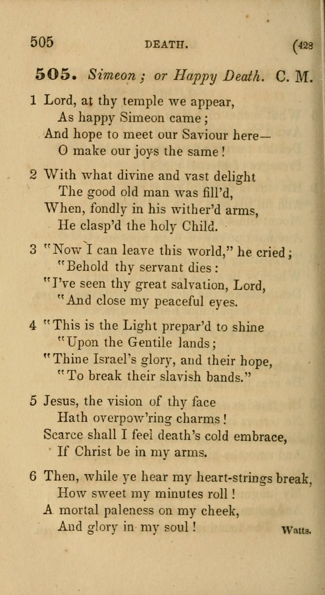 Hymns for Social Worship: selected from Watts, Doddridge, Newton, Cowper, Steele and others page 428