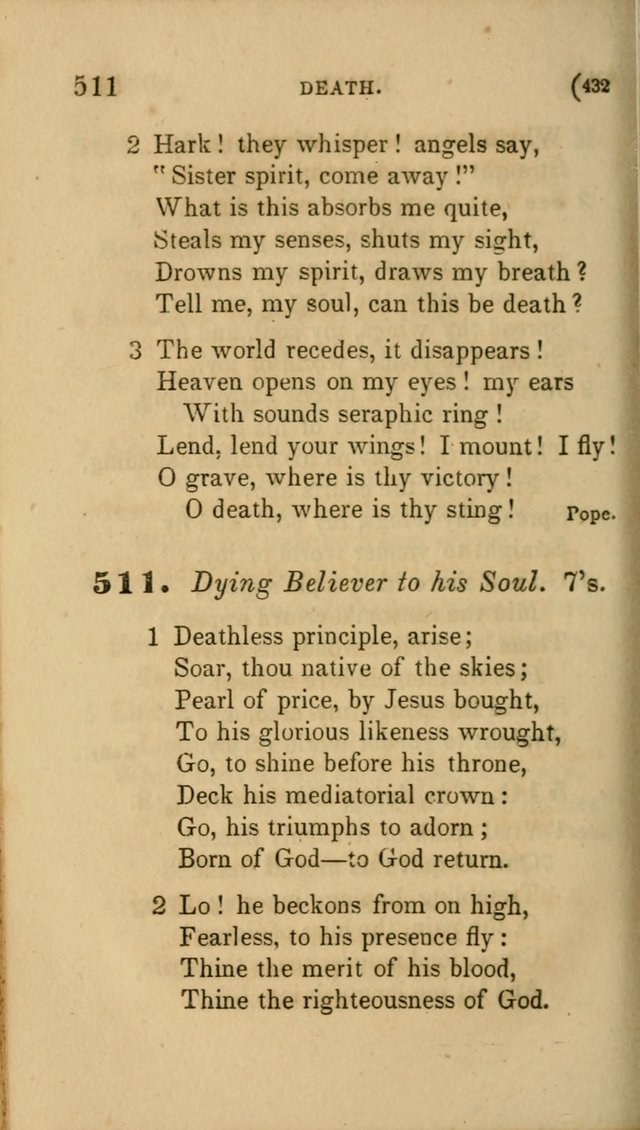Hymns for Social Worship: selected from Watts, Doddridge, Newton, Cowper, Steele and others page 432