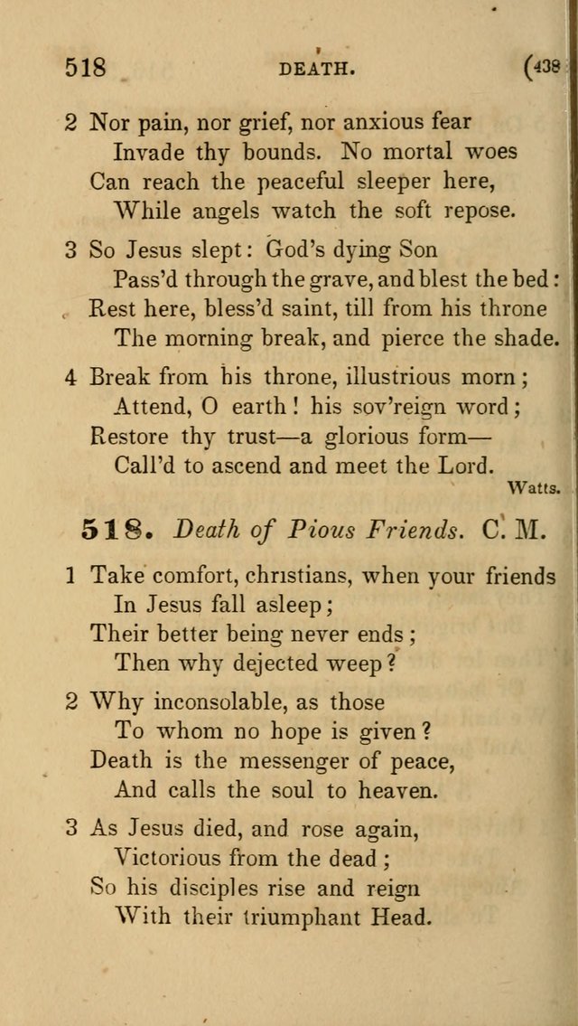 Hymns for Social Worship: selected from Watts, Doddridge, Newton, Cowper, Steele and others page 438
