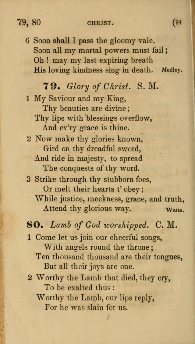 Hymns for Social Worship: selected from Watts, Doddridge, Newton, Cowper, Steele and others page 94