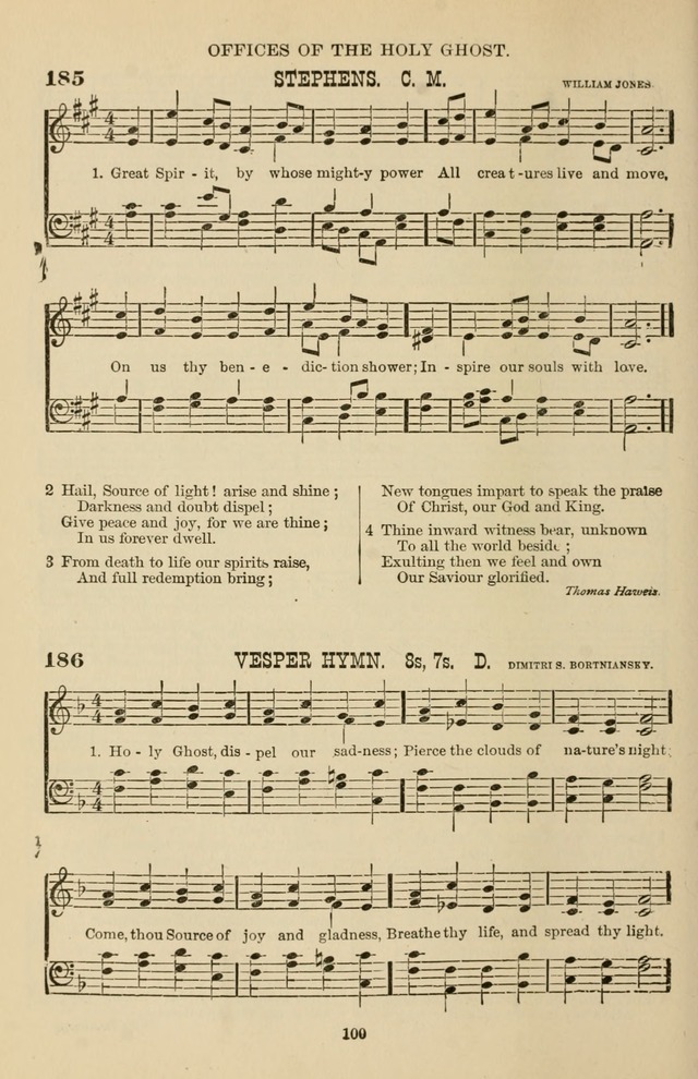 Hymn and Tune Book of the Methodist Episcopal Church, South (Round Note Ed.) page 100