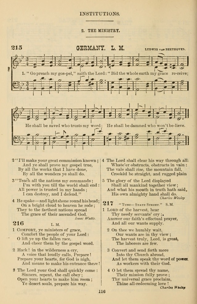Hymn and Tune Book of the Methodist Episcopal Church, South (Round Note Ed.) page 116