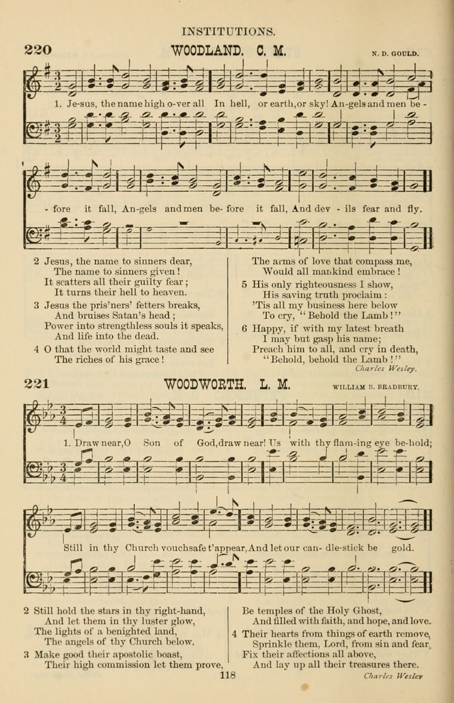 Hymn and Tune Book of the Methodist Episcopal Church, South (Round Note Ed.) page 118