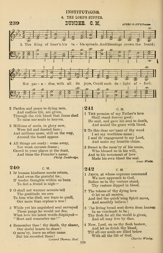 Hymn and Tune Book of the Methodist Episcopal Church, South (Round Note Ed.) page 128