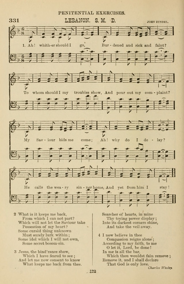 Hymn and Tune Book of the Methodist Episcopal Church, South (Round Note Ed.) page 172