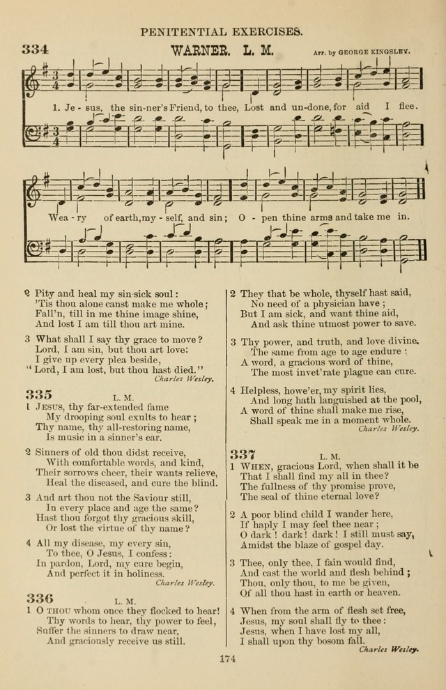 Hymn and Tune Book of the Methodist Episcopal Church, South (Round Note Ed.) page 174