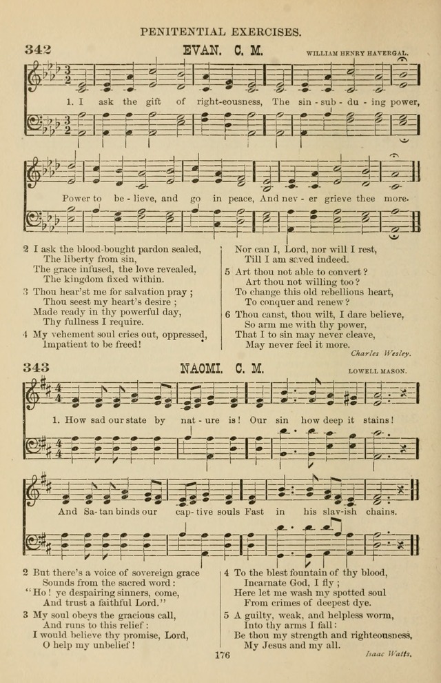 Hymn and Tune Book of the Methodist Episcopal Church, South (Round Note Ed.) page 176