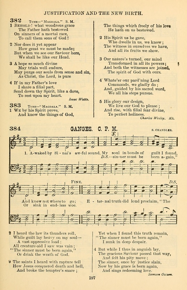 Hymn and Tune Book of the Methodist Episcopal Church, South (Round Note Ed.) page 197