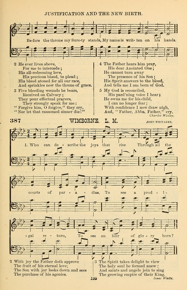 Hymn and Tune Book of the Methodist Episcopal Church, South (Round Note Ed.) page 199