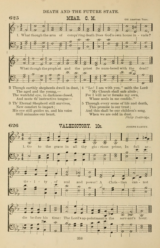 Hymn and Tune Book of the Methodist Episcopal Church, South (Round Note Ed.) page 316