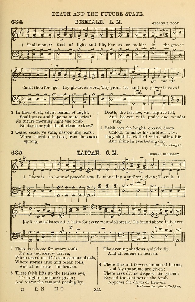 Hymn and Tune Book of the Methodist Episcopal Church, South (Round Note Ed.) page 321
