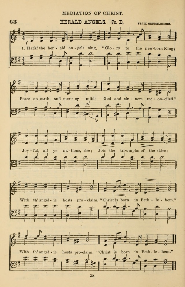Hymn and Tune Book of the Methodist Episcopal Church, South (Round Note Ed.) page 38