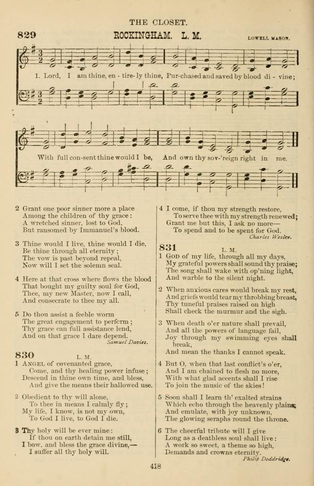 Hymn and Tune Book of the Methodist Episcopal Church, South (Round Note Ed.) page 418