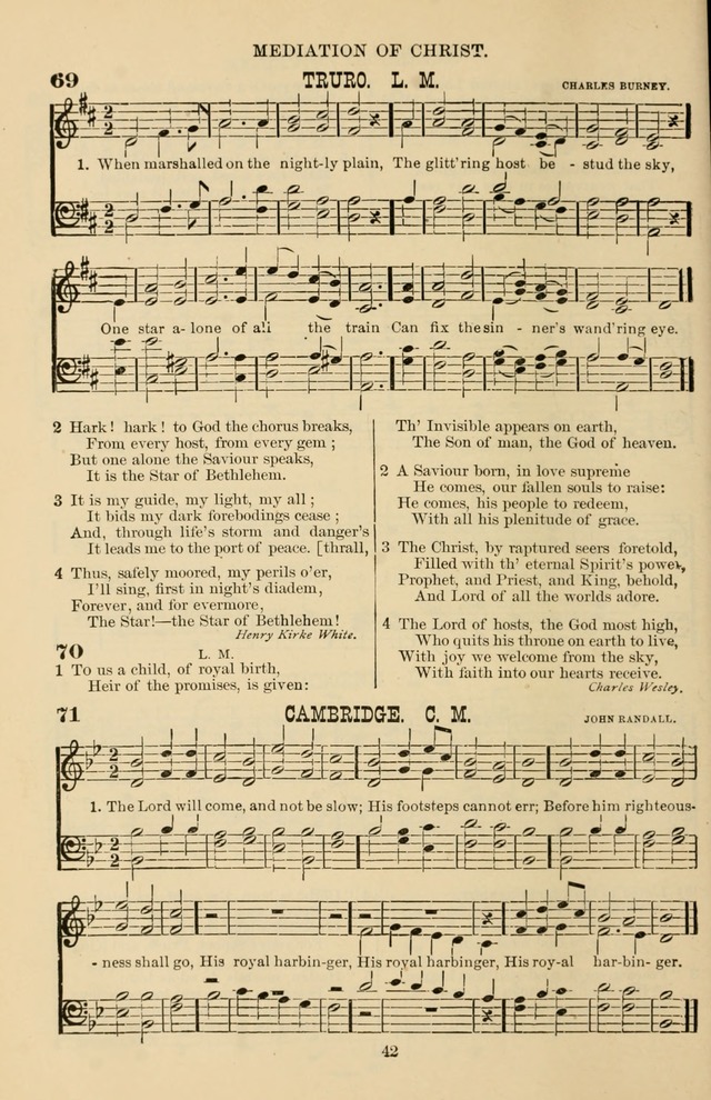Hymn and Tune Book of the Methodist Episcopal Church, South (Round Note Ed.) page 42