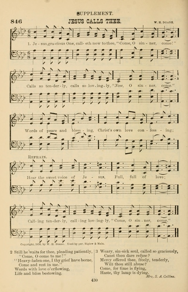 Hymn and Tune Book of the Methodist Episcopal Church, South (Round Note Ed.) page 430