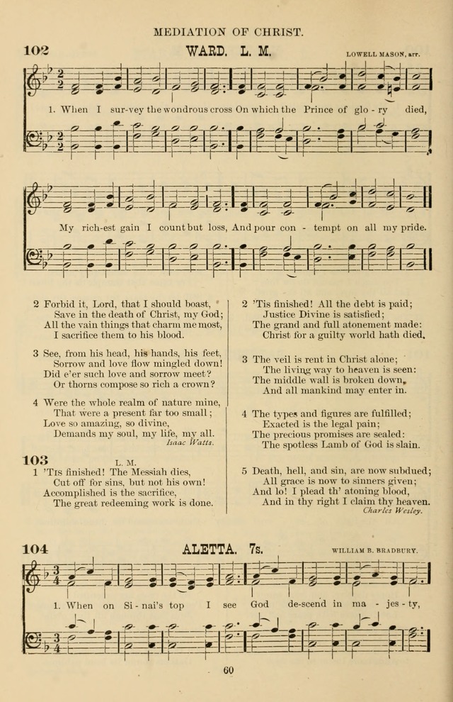 Hymn and Tune Book of the Methodist Episcopal Church, South (Round Note Ed.) page 60