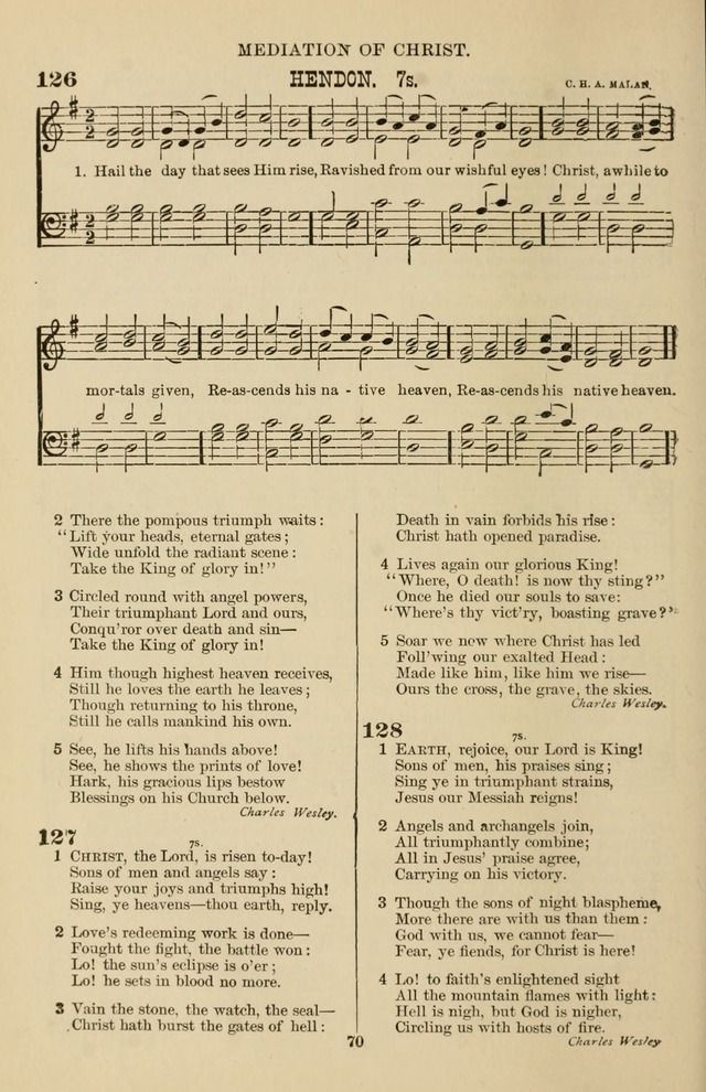Hymn and Tune Book of the Methodist Episcopal Church, South (Round Note Ed.) page 70