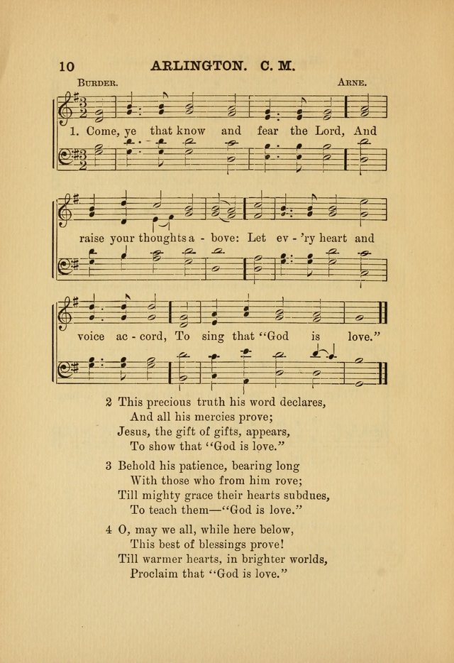 Hymn and Tune Book: for Schools and Colleges page 10
