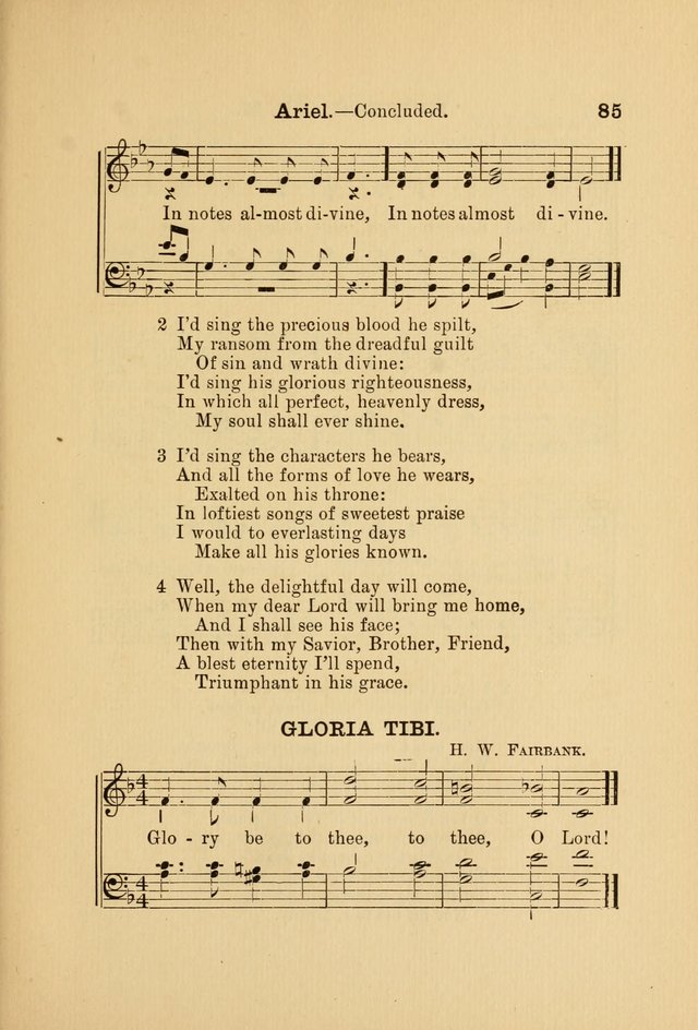 Hymn and Tune Book: for Schools and Colleges page 85